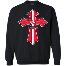 Load image into Gallery viewer, Cross Shirt For Jesus And Kansas City Chiefs Fans Sweatshirt