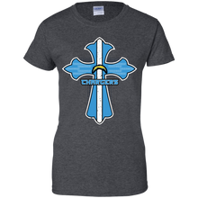 Load image into Gallery viewer, Cross Shirt For Jesus And Los Angeles Chargers Fans T-Shirt For Women