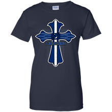 Load image into Gallery viewer, Cross Shirt For Jesus And Tampa Bay Lightning Fans T-Shirt For Women