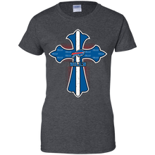 Load image into Gallery viewer, Cross Shirt For Jesus And Buffalo Bills Fans T-Shirt For Women