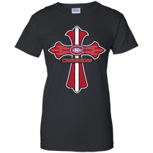 Load image into Gallery viewer, Cross Shirt For Jesus And Montreal Canadiens Fans T-Shirt For Women