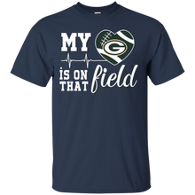 Load image into Gallery viewer, Green Bay Packers Football My Heart is on that Field T - Shirt For Men