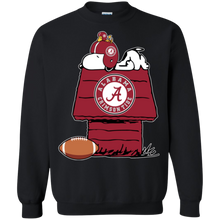 Load image into Gallery viewer, Alabama Crimson Snoopy And Woodstock Waiting For Football Season Sweatshirt