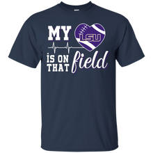 Load image into Gallery viewer, LSU Tigers Football My Heart is on that Field T - Shirt For Men