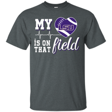 Load image into Gallery viewer, LSU Tigers Football My Heart is on that Field T - Shirt For Men