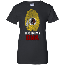 Load image into Gallery viewer, Redskins Football It Is In My Dna T-Shirt For Women