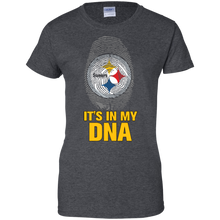 Load image into Gallery viewer, Steelers Football It Is In My Dna T-Shirt For Women