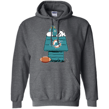 Load image into Gallery viewer, Miami Dolphins Snoopy And Woodstock Waiting For Football Season Hoodie Shirt