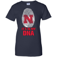 Load image into Gallery viewer, Nebraska Cornhuskers Football It Is In My Dna T-Shirt For Women