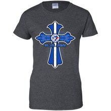 Load image into Gallery viewer, Cross Shirt For Jesus And Toronto Blue Jays Fans T-Shirt For Women