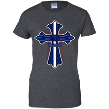 Load image into Gallery viewer, Cross Shirt For Jesus And New York Giants Fans T-Shirt For Women