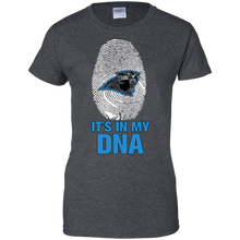 Load image into Gallery viewer, Panthers Football It Is In My Dna T-Shirt For Women