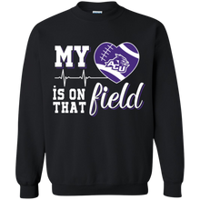 Load image into Gallery viewer, Abilene Christian Wildcats Football My Heart is on that Field Sweatshirt