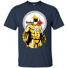 Load image into Gallery viewer, Steelers Football Batman T - Shirt For Men