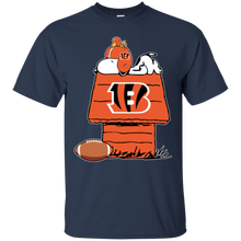 Load image into Gallery viewer, Cincinnati Bengals Snoopy And Woodstock Waiting For Football Season T - Shirt For Men