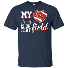 Load image into Gallery viewer, Tampa Bay Buccaneers Football My Heart is on that Field T - Shirt For Men