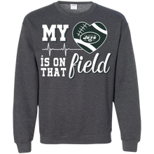 Load image into Gallery viewer, New York Jets Football My Heart is on that Field Sweatshirt