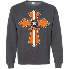 Load image into Gallery viewer, Cross Shirt For Jesus And Houston Astros Fans Sweatshirt
