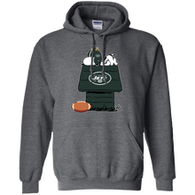 Load image into Gallery viewer, New York Jets Snoopy And Woodstock Waiting For Football Season Hoodie Shirt