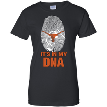 Load image into Gallery viewer, Texas Longhorns Football It Is In My Dna T-Shirt For Women