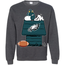 Load image into Gallery viewer, Philadelphia Eagles Snoopy And Woodstock Waiting For Football Season Sweatshirt