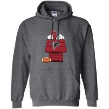 Load image into Gallery viewer, Atlanta Falcons Snoopy And Woodstock Waiting For Football Season Hoodie Shirt