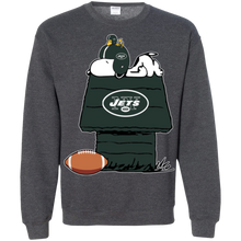 Load image into Gallery viewer, New York Jets Snoopy And Woodstock Waiting For Football Season Sweatshirt