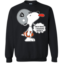 Load image into Gallery viewer, This Is For All U Oakland Raiders Haters Snoopy Sweatshirt