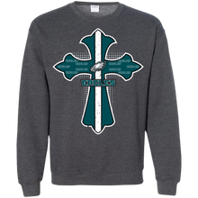Load image into Gallery viewer, Cross Shirt For Jesus And Philadelphia Eagles Fans Sweatshirt