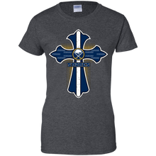 Load image into Gallery viewer, Cross Shirt For Jesus And Buffalo Sabres Fans T-Shirt For Women