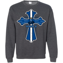 Load image into Gallery viewer, Cross Shirt For Jesus And Kansas City Royals Fans Sweatshirt
