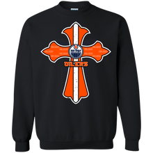 Load image into Gallery viewer, Cross Shirt For Jesus And Edmonton Oilers Fans Sweatshirt