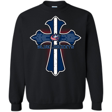 Load image into Gallery viewer, Cross Shirt For Jesus And Columbus Blue Jackets Fans Sweatshirt