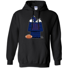 Load image into Gallery viewer, New York Giants Snoopy And Woodstock Waiting For Football Season Hoodie Shirt
