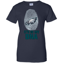 Load image into Gallery viewer, Eagles Football It Is In My Dna T-Shirt For Women