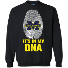 Load image into Gallery viewer, Michigan Wolverines Football It Is In My Dna Sweatshirt