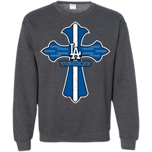 Load image into Gallery viewer, Cross Shirt For Jesus And Los Angeles Dodgers Fans Sweatshirt