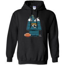 Load image into Gallery viewer, Jacksonville Jaguars Snoopy And Woodstock Waiting For Football Season Hoodie Shirt