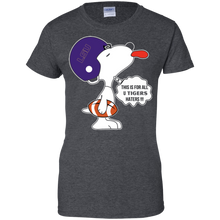 Load image into Gallery viewer, This Is For All U Lsu Tigers Haters Snoopy T-Shirt For Women