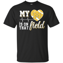 Load image into Gallery viewer, Michigan Wolverines Football My Heart is on that Field T - Shirt For Men