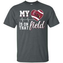 Load image into Gallery viewer, Arizona Cardinals Football My Heart is on that Field T - Shirt For Men