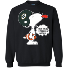 Load image into Gallery viewer, This Is For All U Green Bay Packers Haters Snoopy Sweatshirt