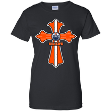Load image into Gallery viewer, Cross Shirt For Jesus And Edmonton Oilers Fans T-Shirt For Women