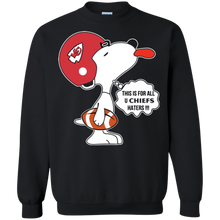 Load image into Gallery viewer, This Is For All U Kansas City Chiefs Haters Snoopy Sweatshirt