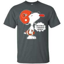 Load image into Gallery viewer, This Is For All U Cleveland Browns Haters Snoopy T - Shirt For Men
