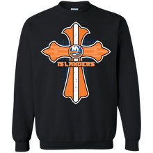 Load image into Gallery viewer, Cross Shirt For Jesus And New York Islanders Fans Sweatshirt