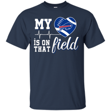 Load image into Gallery viewer, Buffalo Bills Football My Heart is on that Field T - Shirt For Men