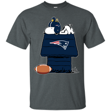 Load image into Gallery viewer, New England Patriots Snoopy And Woodstock Waiting For Football Season T - Shirt For Men