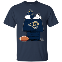 Load image into Gallery viewer, Los Angeles Rams Snoopy And Woodstock Waiting For Football Season T - Shirt For Men