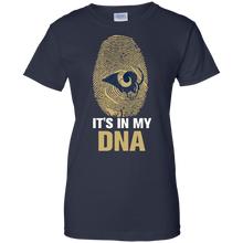 Load image into Gallery viewer, Rams Football It Is In My Dna T-Shirt For Women